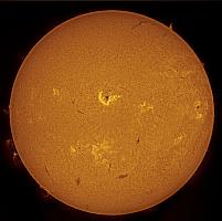 Sun Full Disk H-alpha colorized
